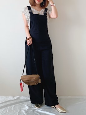 「アイテム（腕時計、ブラウン系）」を使った、memeさん（レディース・158cm）の秋コーディネート