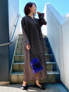 「StyleSea（スタイルシー）のアイテム（アクセサリー）」を使った、memeさん（レディース・158cm）の秋コーディネート