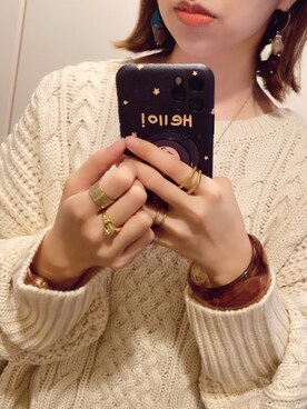 「StyleSea（スタイルシー）のアイテム（アクセサリー）」を使った、memeさん（レディース・158cm）の秋コーディネート