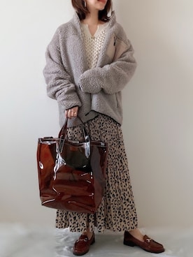 「ZIP FIVE（ジップファイブ）のアイテム（ジャケット/アウター）」を使った、memeさん（レディース・158cm）の冬コーディネート