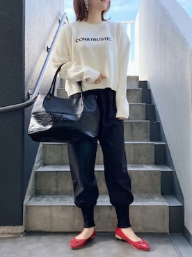 「ancloset」｜「アイテム（パンツ）」を使った、memeさん（レディース・158cm）の冬コーディネート