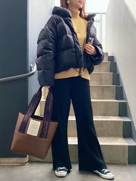 「A.N.L（エーエヌエル　レーベル）のアイテム」を使った、memeさん（レディース・158cm）の冬コーディネート