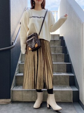 「ancloset」｜memeさん（レディース・158cm）の冬コーディネート
