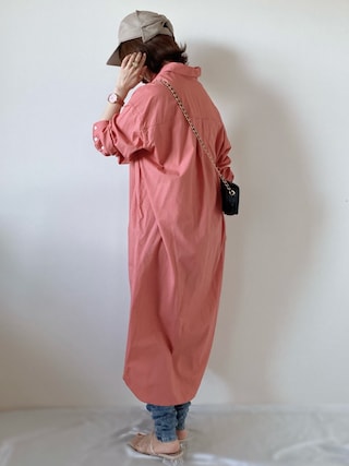 Ray Beams レイビームス の Ray Beams Cpo ロング シャツ ワンピース シャツワンピース Wear