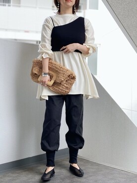 「petitcro（プティクロ）のpetitcro  ワイドバングル PCKB1901001（バングル/リストバンド）」を使った、memeさん（レディース・158cm）の春コーディネート