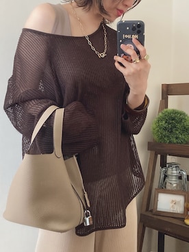 「PAULOWNIA（ポロウニア）のアイテム」を使った、memeさん（レディース・158cm）の夏コーディネート