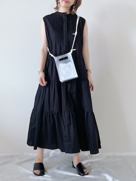 「rectangle（レクタングル）のアイテム（シャツワンピース）」を使った、memeさん（レディース・158cm）の夏コーディネート