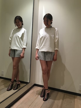 「DIESEL（ディーゼル）のアイテム（サロペット/オーバーオール）」を使った、yumenoさん（レディース・168cm）の春コーディネート