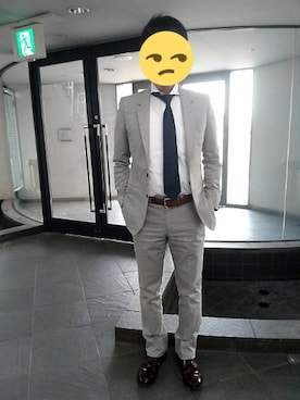 「N.HOOLYWOOD」｜「アイテム（セットアップ）」を使った、Yuさん（メンズ・173cm）の春コーディネート