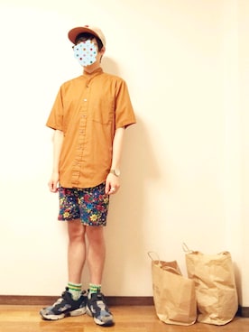 「ボヘミアンズ」｜「アイテム（アクセサリー）」を使った、きくまささん（メンズ・165cm）の夏コーディネート