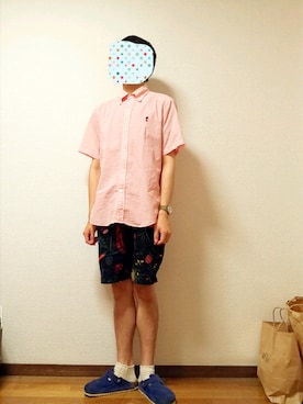 「ボヘミアンズ」｜「アイテム（アナログ腕時計）」を使った、きくまささん（メンズ・165cm）の夏コーディネート