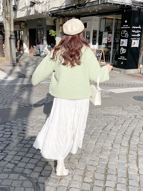 𝐢𝐭𝐨𝐚𝐬𝐮 Shopnikonikoのキャスケットを使ったコーディネート Wear