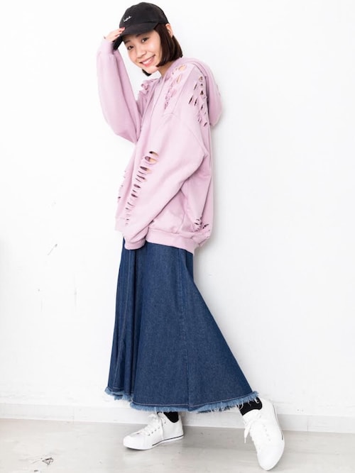 Wego Press久保田梨香子さんのパーカーを使ったコーディネート Zozotown