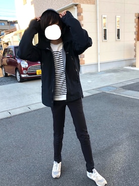 「新年一発目」｜「アイテム（マウンテンパーカー）」を使った、siinaさん（メンズ・173cm）の冬コーディネート