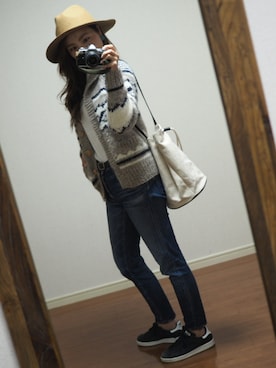 Yukiさん（レディース・157cm）の冬コーディネート