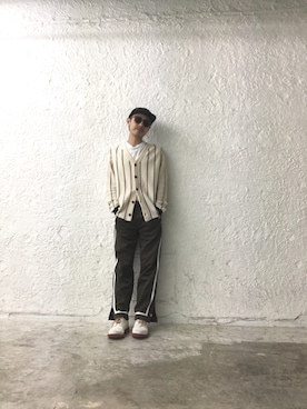 「MARK MCNAIRY（マークマクナイリー）のアイテム」を使った、Yasuhiro Tsushimaさん（メンズ・165cm）の春コーディネート