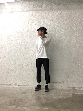 「Ranch standard（ランチスタンダード）のアイテム（トップス）」を使った、Yasuhiro Tsushimaさん（メンズ・165cm）の春コーディネート