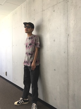 「Lucien Pellat-Finet（ルシアンペラフィネ）のアイテム（トップス）」を使った、Yasuhiro Tsushimaさん（メンズ・165cm）の夏コーディネート
