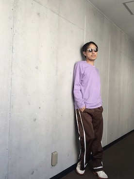 「MARK MCNAIRY（マークマクナイリー）のアイテム」を使った、Yasuhiro Tsushimaさん（メンズ・165cm）の秋コーディネート