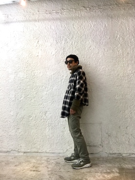 「レイヤードstyle」｜Yasuhiro Tsushimaさん（メンズ・165cm）の冬コーディネート