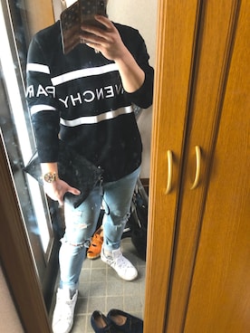 「GIVENCHY（ジバンシイ）のアイテム（スウェット）」を使った、ko-he-さん（メンズ・168cm）の秋コーディネート
