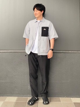 「涼しくて軽い「涼・軽パンツ」」｜w4v47fvさん（メンズ・175cm）の夏コーディネート