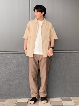 「涼しくて軽い「涼・軽パンツ」」｜w4v47fvさん（メンズ・175cm）の夏コーディネート