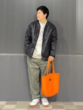 「みりたりー」｜「アイテム（ミリタリージャケット）」を使った、w4v47fvさん（メンズ・175cm）の秋コーディネート
