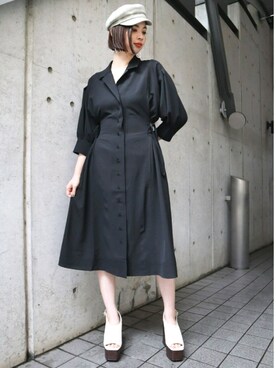 永田沙織(EMODA)さん(レディース・163cm)の春コーディネート