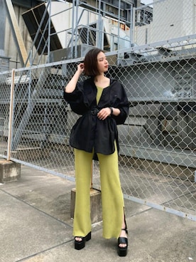 永田沙織(EMODA)さん（レディース・163cm）の春コーディネート