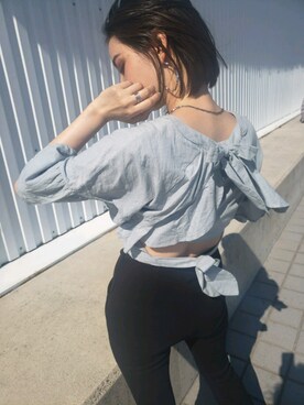 永田沙織(EMODA)さん（レディース・163cm）の春コーディネート