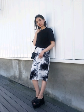 永田沙織(EMODA)さん（レディース・163cm）の春コーディネート