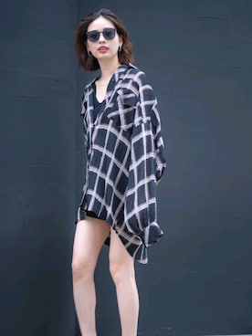 永田沙織(EMODA)さん（レディース・163cm）の春コーディネート