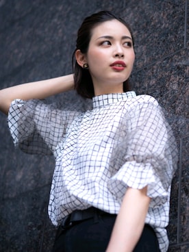 永田沙織(EMODA)さん（レディース・163cm）の夏コーディネート