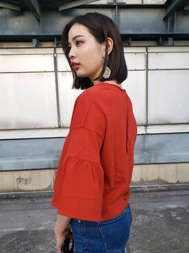 永田沙織(EMODA)さん（レディース・163cm）の夏コーディネート
