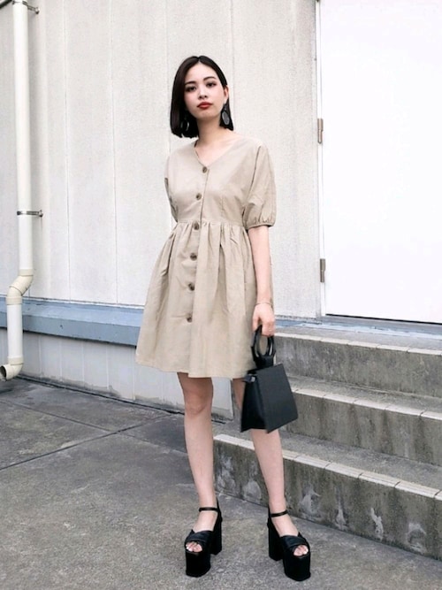 Emoda Staffsaorinagataさんのワンピースを使ったコーディネート Zozotown