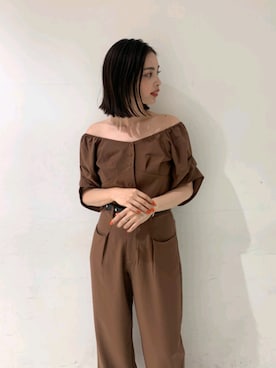 永田沙織(EMODA)さん（レディース・163cm）の夏コーディネート