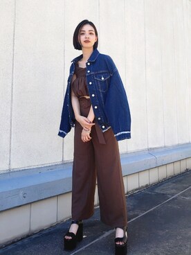 永田沙織(EMODA)さんのコーディネート