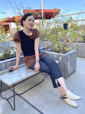 永田沙織(EMODA)さんのコーディネート