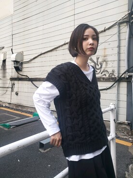 永田沙織(EMODA)さん（レディース・163cm）の秋コーディネート