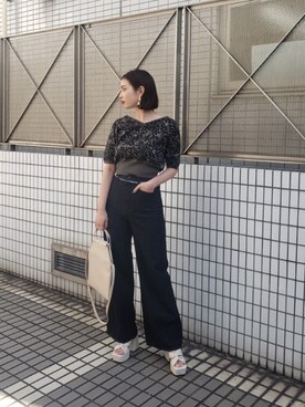 永田沙織(EMODA)さんのコーディネート