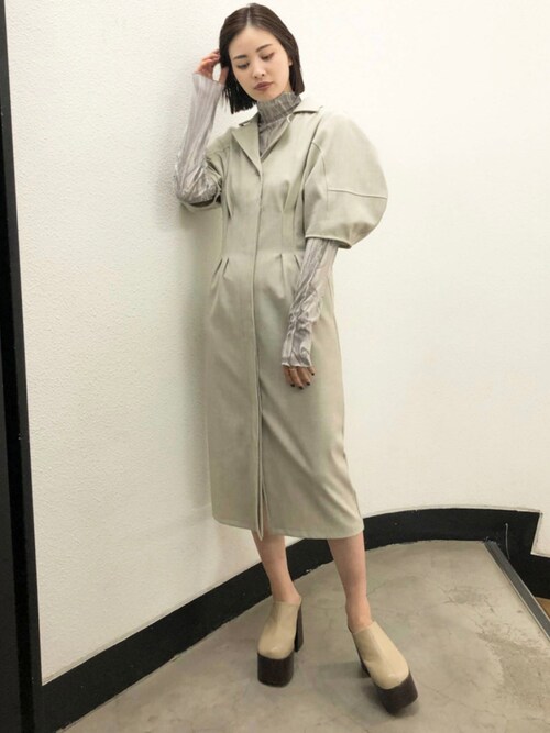 Emoda Staffsaorinagataさんのシャツワンピースを使ったコーディネート Zozotown Emoda Staffsaorinagataさんのシャツワンピースを使ったコーディネート Zozotown