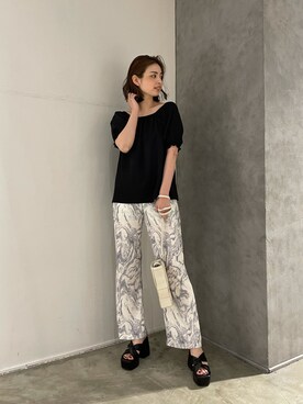 永田沙織(EMODA)さん（レディース・163cm）の春コーディネート