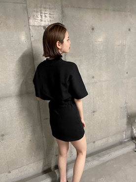 「EMODA（エモダ）のアイテム（ピアス（両耳用））」を使った、永田沙織(EMODA)さん（レディース・163cm）の春コーディネート