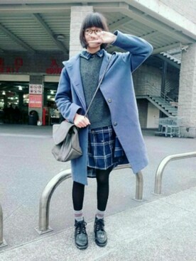 「costco」｜zhenさん（レディース・154cm）の冬コーディネート