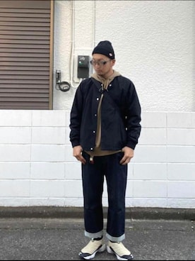 「HELLY HANSEN（ヘリーハンセン）のアイテム（ブルゾン）」を使った、ぽんさん（メンズ・177cm）の冬コーディネート