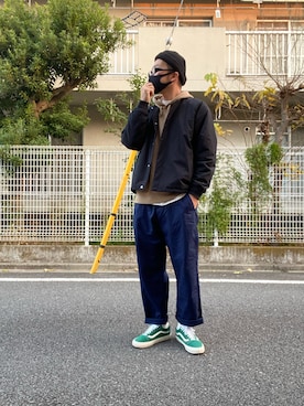 「HELLY HANSEN（ヘリーハンセン）のアイテム（ブルゾン）」を使った、ぽんさん（メンズ・177cm）の冬コーディネート