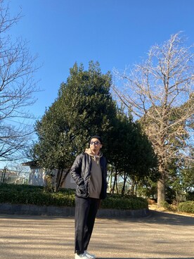 「Lee（リー）のアイテム（ブルゾン）」を使った、ぽんさん（メンズ・177cm）の冬コーディネート