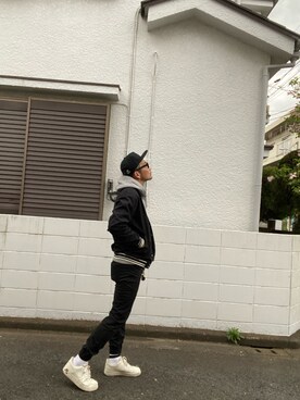 「JOURNAL STANDARD（ジャーナルスタンダード）のアイテム（スタジャン）」を使った、ぽんさん（メンズ・177cm）の春コーディネート