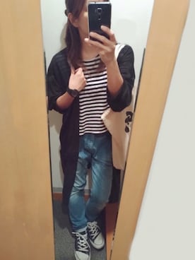 「TOMMY（トミー）のアイテム（腕時計）」を使った、lunayumiさん（レディース・161cm）の春コーディネート